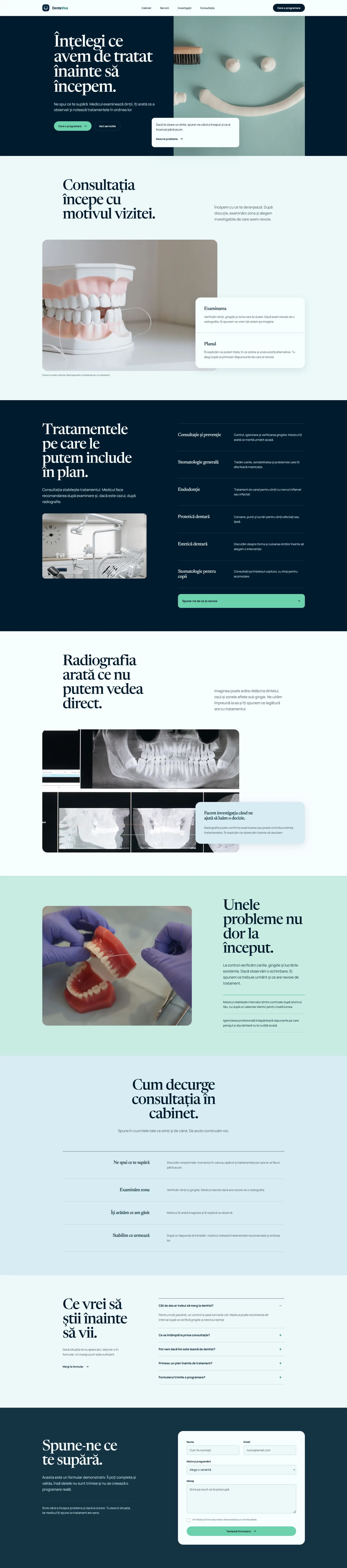 Site pentru cabinet de stomatologie