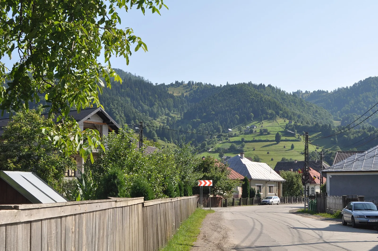 Vedere din zona Șanț, Bistrița-Năsăud
