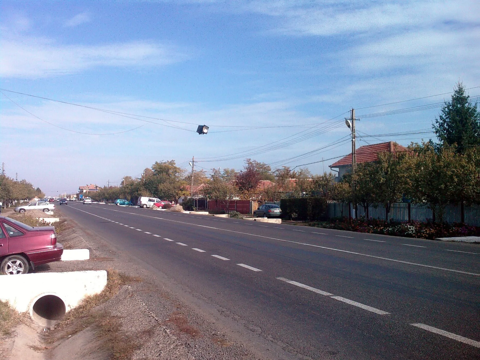 Vedere din zona Poșta Câlnău, Buzău
