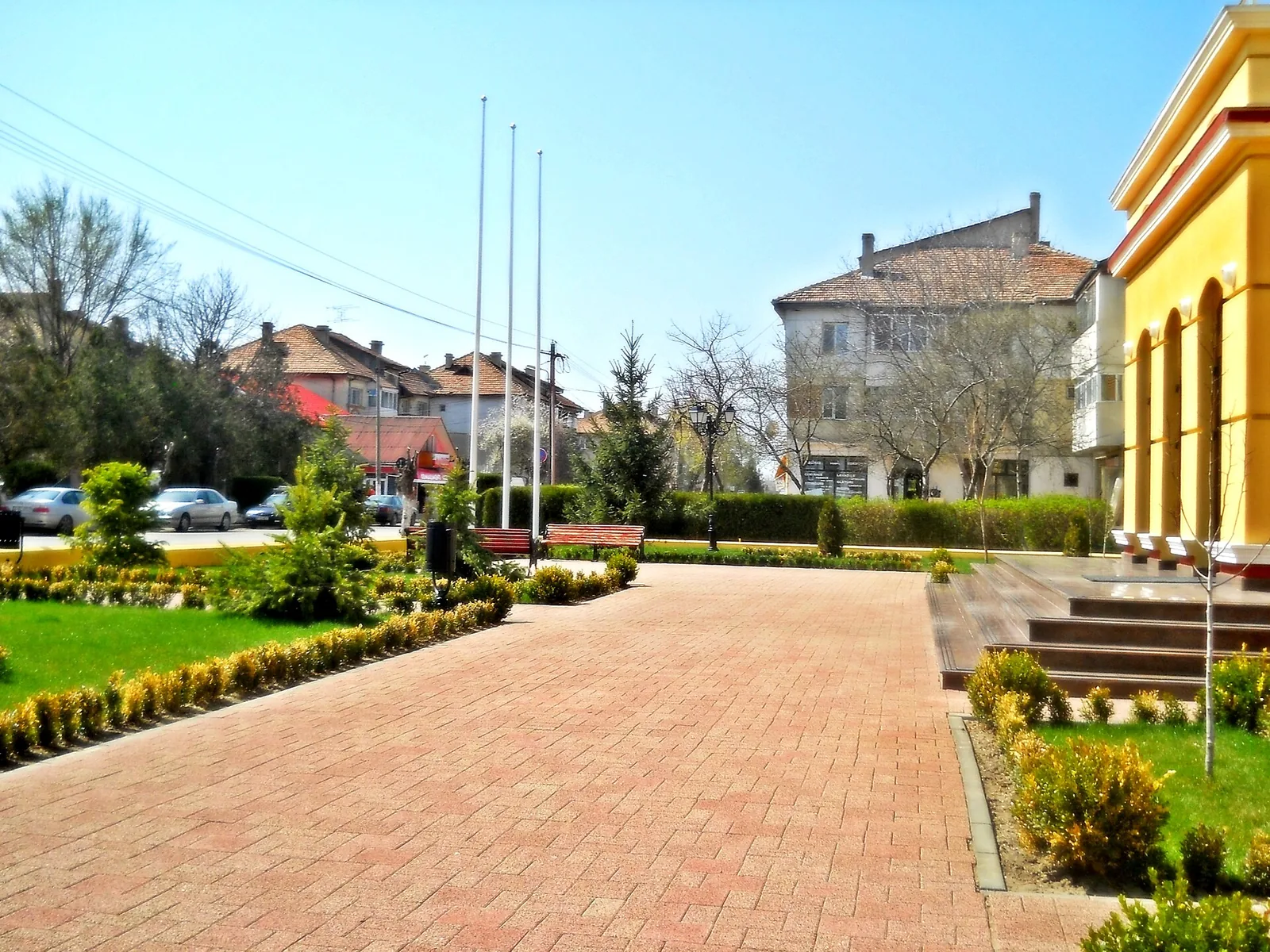 Parcul primăriei din Amara, județul Ialomița